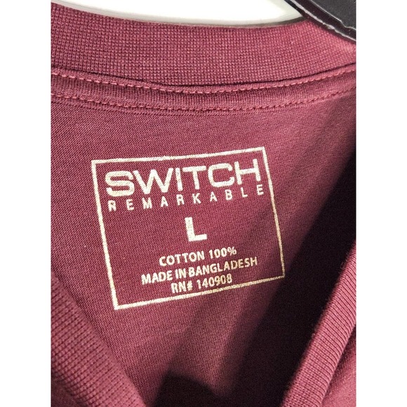 Switch Remarkable Golden Eagle Currency Short Sleeve Shirt Adult L Black Red - Picture 7 of 9